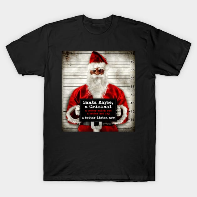 Santa Maybe, a Criminal Cover Art T-Shirt by SantaMaybeACriminal